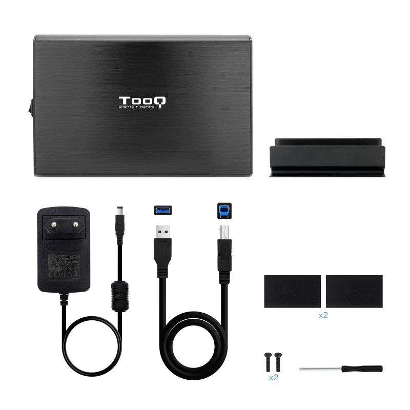 TooQ TQE-3531B Caja HDD 3.5" USB 3.1Gen1 Negra