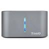 Tooq TQDS-805G Dock Station Doble Bahía HDD Gris