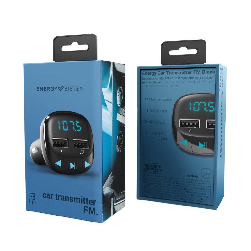 Energy sistem Car Transmitter FM Black (microSD)