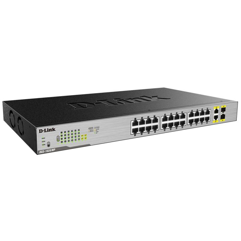 D-Link DGS-1026MP Switch 24xGB PoE+ 2xSFP D-Link DGS-1026MP Switch 24xGB PoE+ 2xSFP