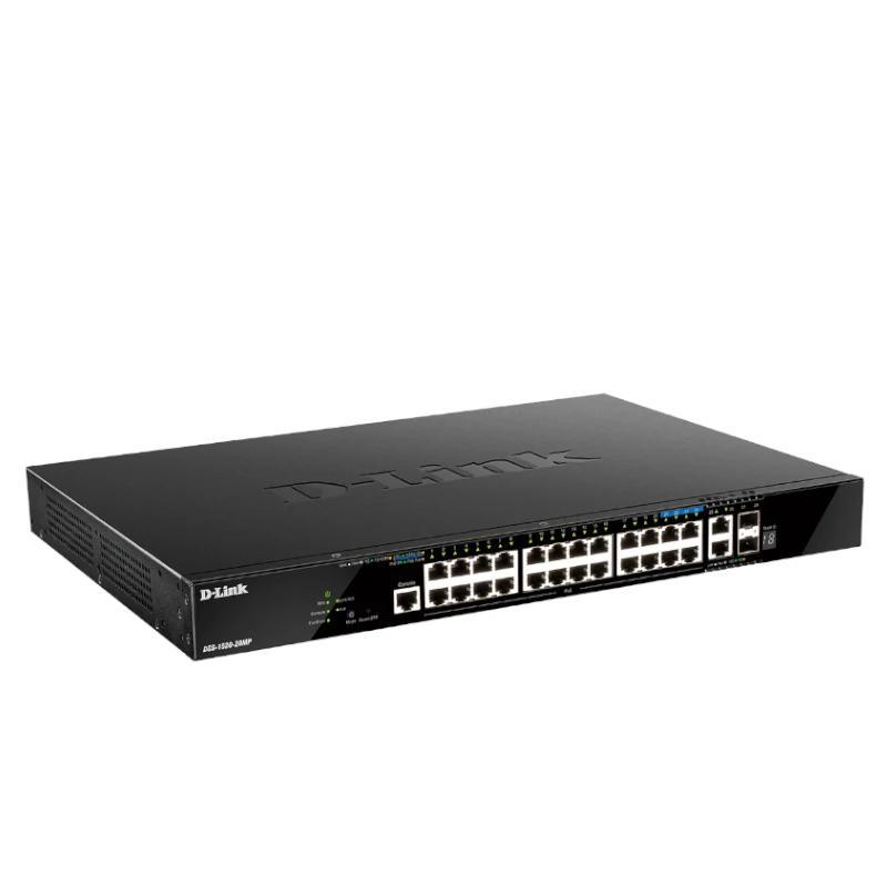 D-Link DGS-1520-28MP/E Switch 20xGbE PoE 2x10 SFP+