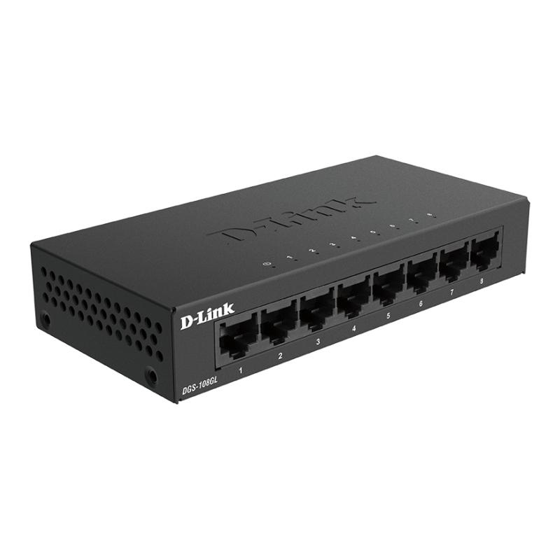 D-Link DGS-108GL Switch 8xGB Metal Plug&Play