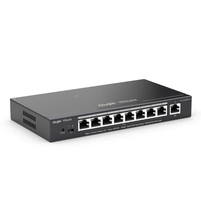 Ruijie Switch 9xGb RJ45 (8 PoE/POE+) 120W Steel Ruijie Switch 9xGb RJ45 (8 PoE/POE+) 120W Steel