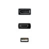 Nanocable Conversor HDMI/M a DP/H Negro 20 cm