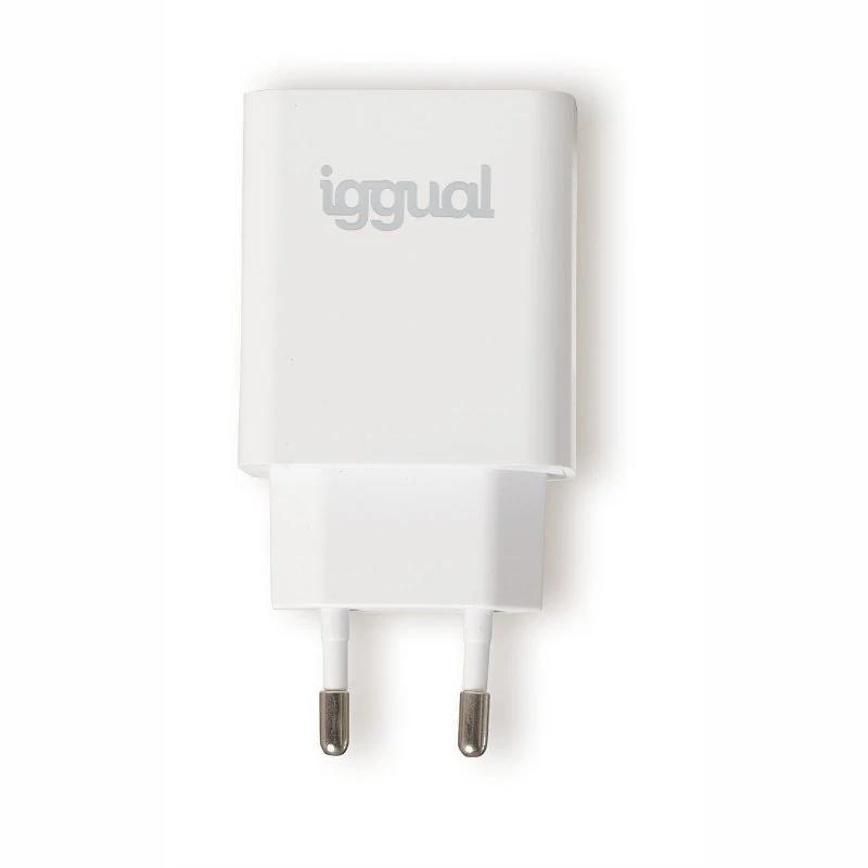 iggual Cargador rápido de pared USB PD tipo C 20W iggual Cargador rápido de pared USB PD tipo C 20W