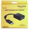 Delock Adapt. Displayport  Macho/VGA Hembra Negro