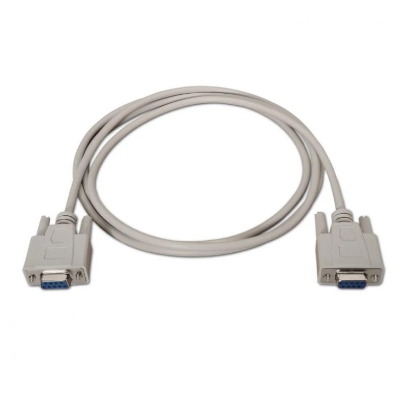 Aisens Cable Serie RS232 DB9/M-DB9/H Beige 1.8M