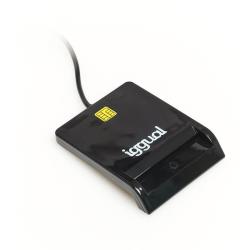 iggual Lector tarjetas ID DNI SIP USB 2.0 negro