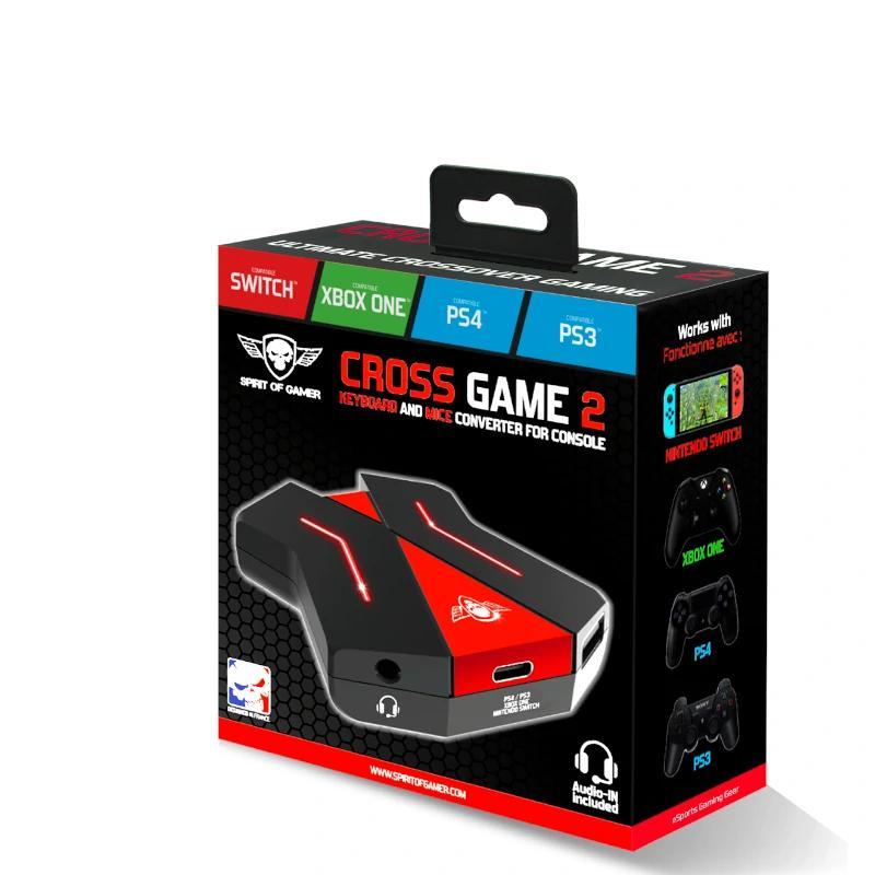 Spirit of Gamer Hub Crossgame2  Negro rojo