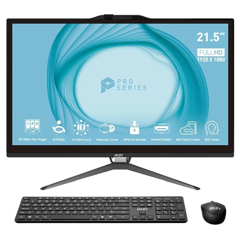 MSI Pro AP222T-225ES i5-13400 8 256 DOS 22" tac.N MSI Pro AP222T-225ES i5-13400 8 256 DOS 22" tac.N