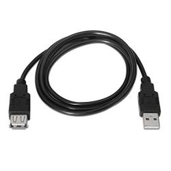 Nanocable Cable USB 2.0 Tipo-A M/H P Negro 1,8 m