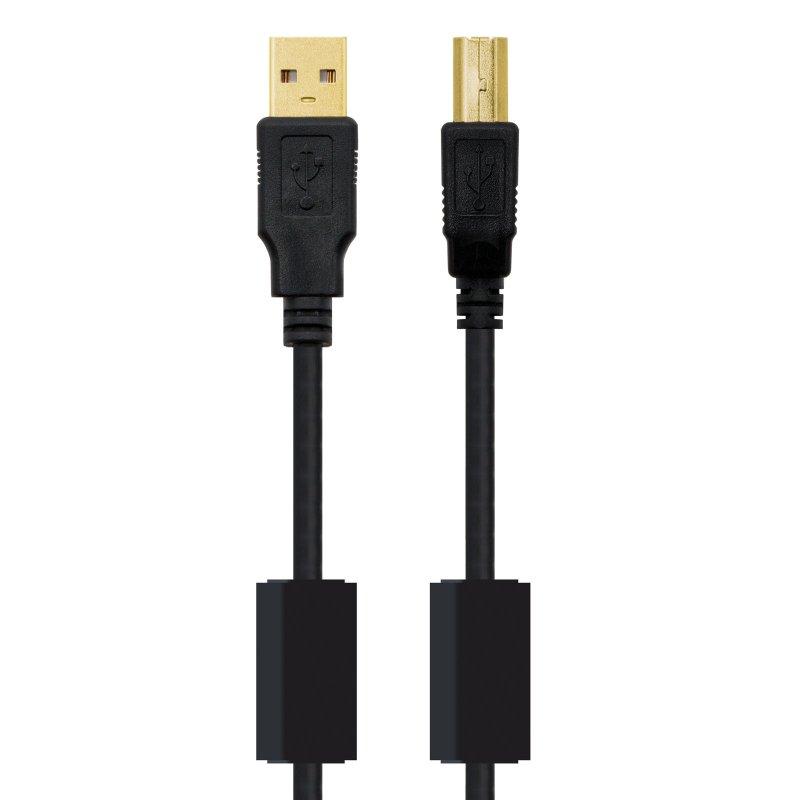 Nanocable Cable USB 2.0 Impresora Ferrita  2.0 M