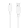 Nanocable Cable USB 3.1 Gen2 USB-C/A 0,5 M Blanco