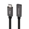 Nanocable Cable USB 3.2 Gen2 USB-C M/H 0,5 M Negro