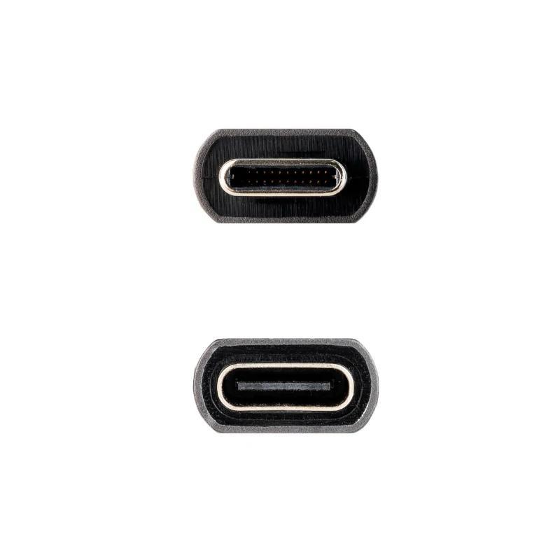 Nanocable Cable USB 3.2 Gen2 USB-C M/H 1 M Negro