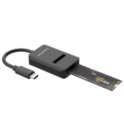 Aisens USB-C Dock M.2 Sata/Nvme-Usb3.1 Gen2 Negra