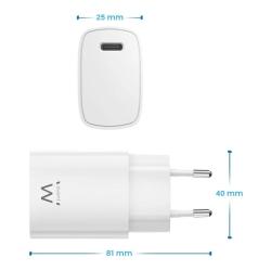 EWENT Cargador Usb-C carga rapida 20W