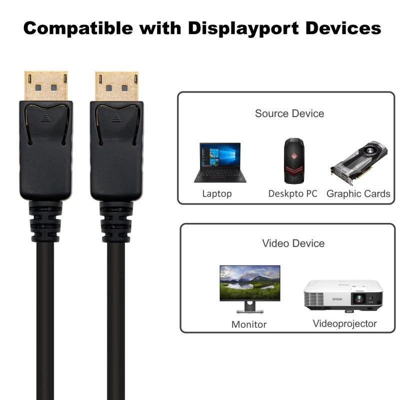 Ewent Cable Displayport v1.2, 4k @ 60Hz, A/A AWG32