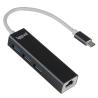 iggual Hub tipo C 3 puertos USB 3.0 + RJ45 Gigabit