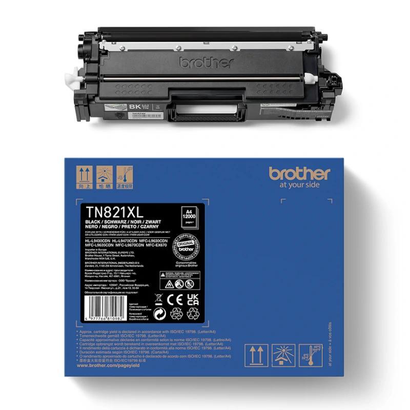 Brother Tóner TN821BKXL Negro