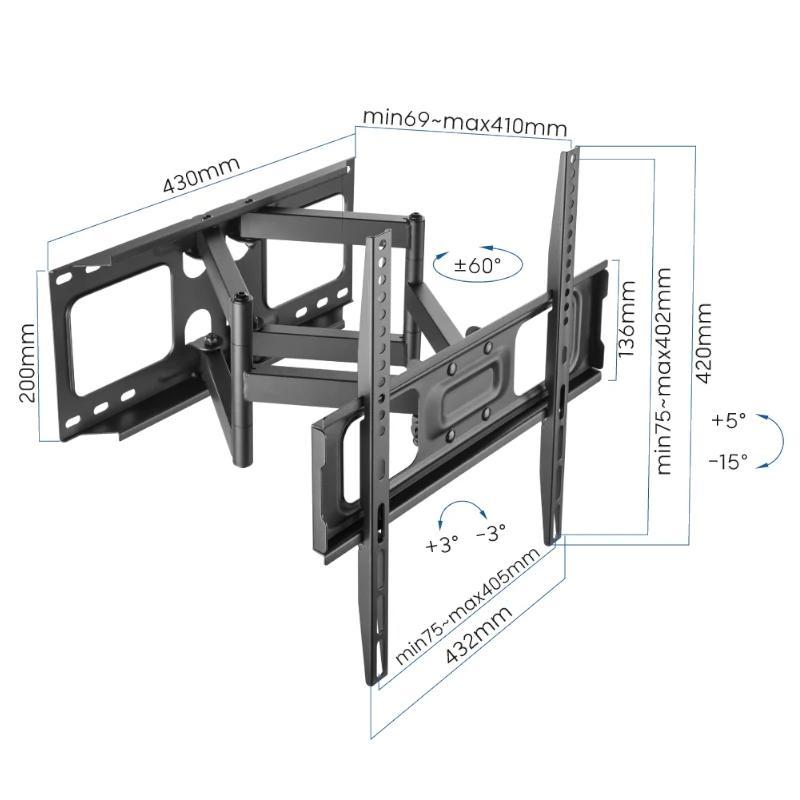 iggual SPTV03 Soporte TV 32-70" 45Kg pared Full iggual SPTV03 Soporte TV 32-70" 45Kg pared Full