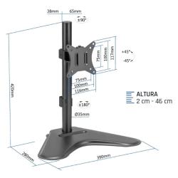 iggual SSM01 Soporte sobremesa 1 monitor 13"-32"