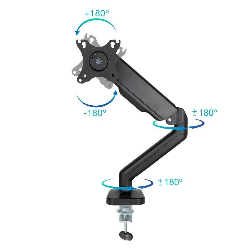 Tooq DB5032TNR-B Soporte mesa 1 brazo 17"-32"