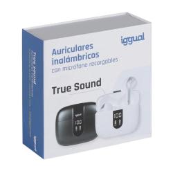 iggual Auriculares inalámbricos TWS Bluetooth blan