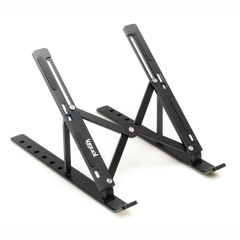 iggual Soporte elevador plegable portátil 17 negro iggual Soporte elevador plegable portátil 17 negro
