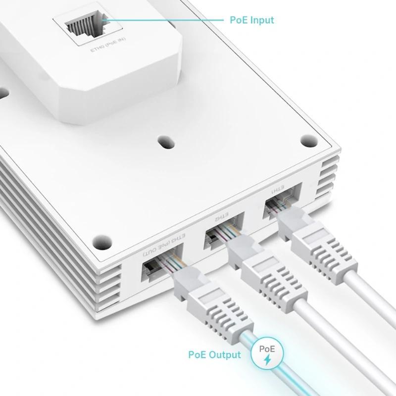 TP-Link EAP655-Wall AP WiFi6 AX3000 Dual 4xGbE