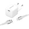 Intenso | Cargador pared GaN W30C USB-C|blanco