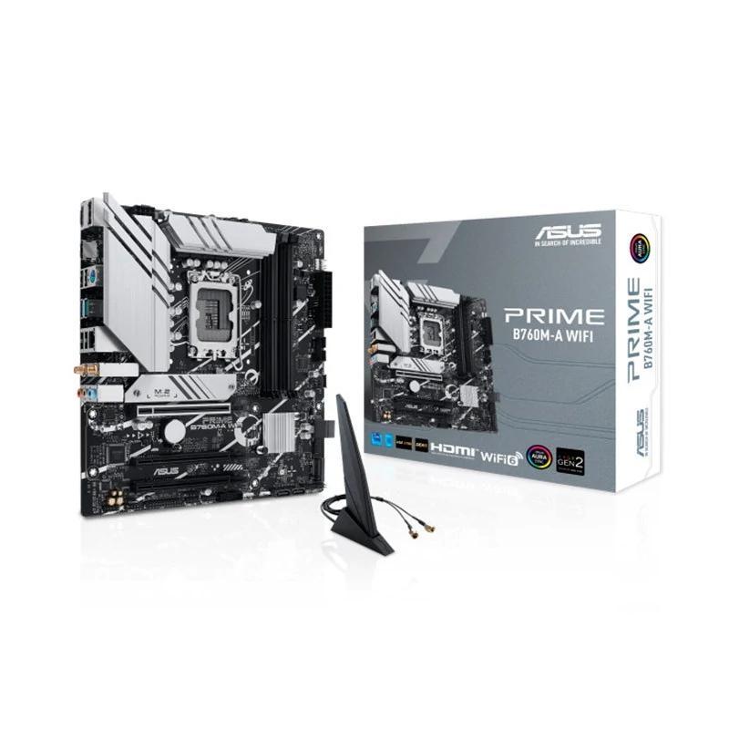 ASUS Placa Base PRIME B760M-A WIFI DDR5 mATX 1700 ASUS Placa Base PRIME B760M-A WIFI DDR5 mATX 1700