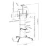 EWENT EW1539 Soporte suelo con ruedas tv 37" a 70" EWENT EW1539 Soporte suelo con ruedas tv 37" a 70"