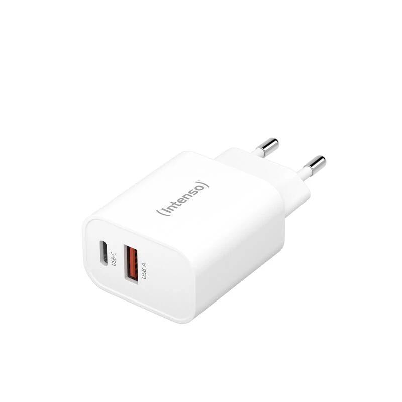 Intenso | Cargador pared W30AC|1xUSB-A 1xUSB-C