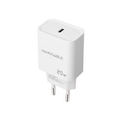 Nanocable Cargador pared USB-C PD 20W Blanco