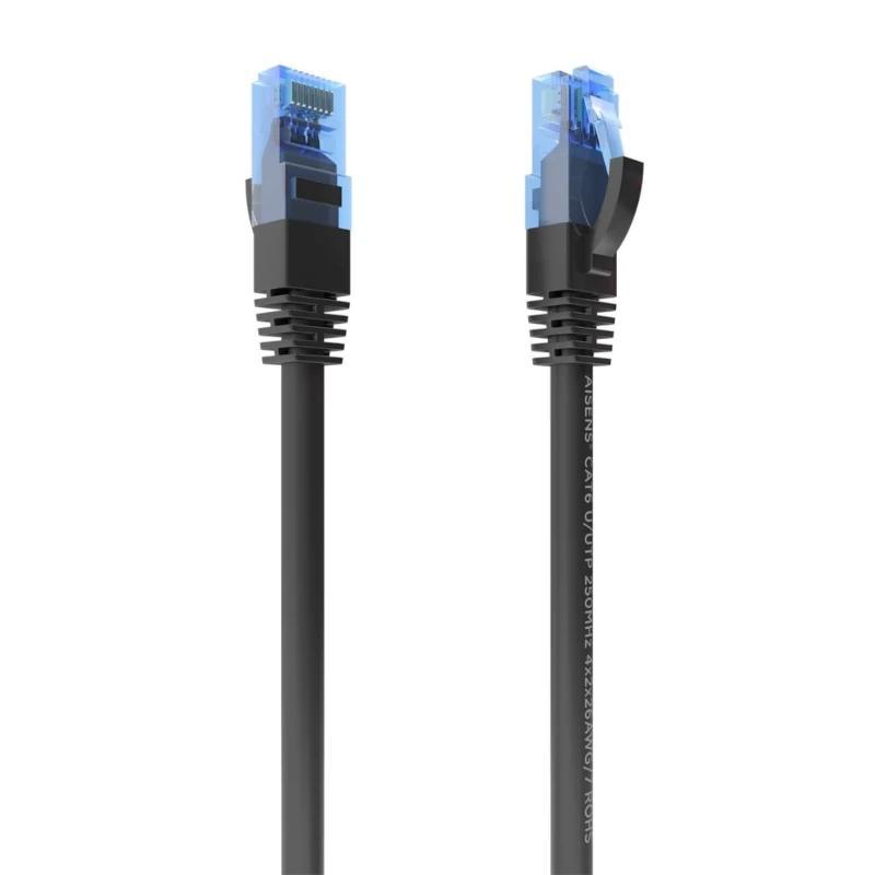 Aisens Cable RJ45 CAT.6 UTP AWG26 CCA Negro 25cm Aisens Cable RJ45 CAT.6 UTP AWG26 CCA Negro 25cm