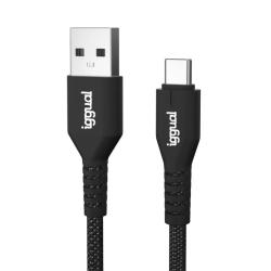 iggual Cable USB-A a tipo C 3A 100 cm trenzado