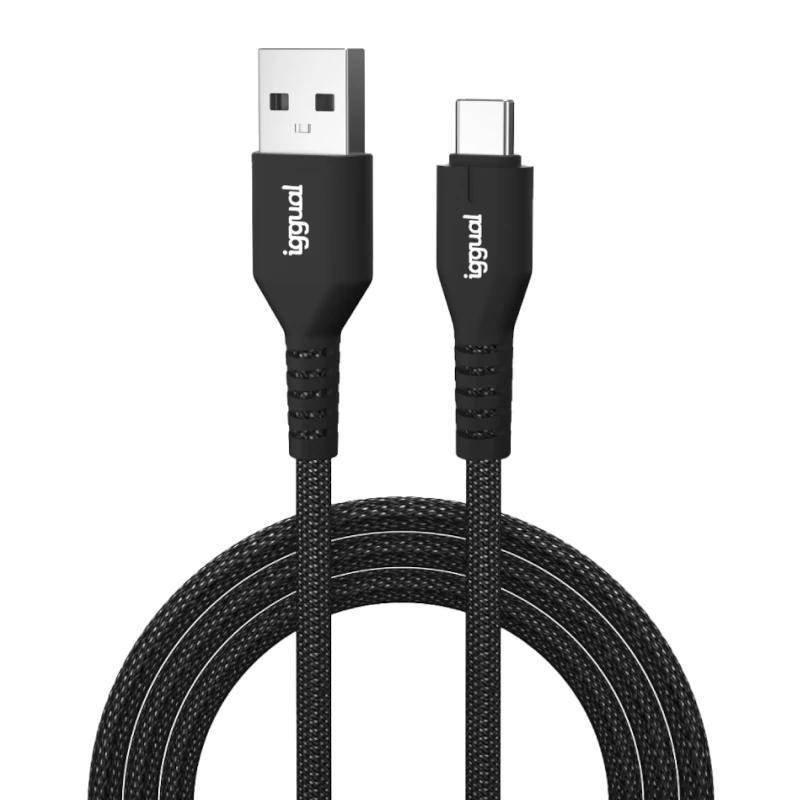 iggual Cable USB-A a tipo C 3A 100 cm trenzado iggual Cable USB-A a tipo C 3A 100 cm trenzado