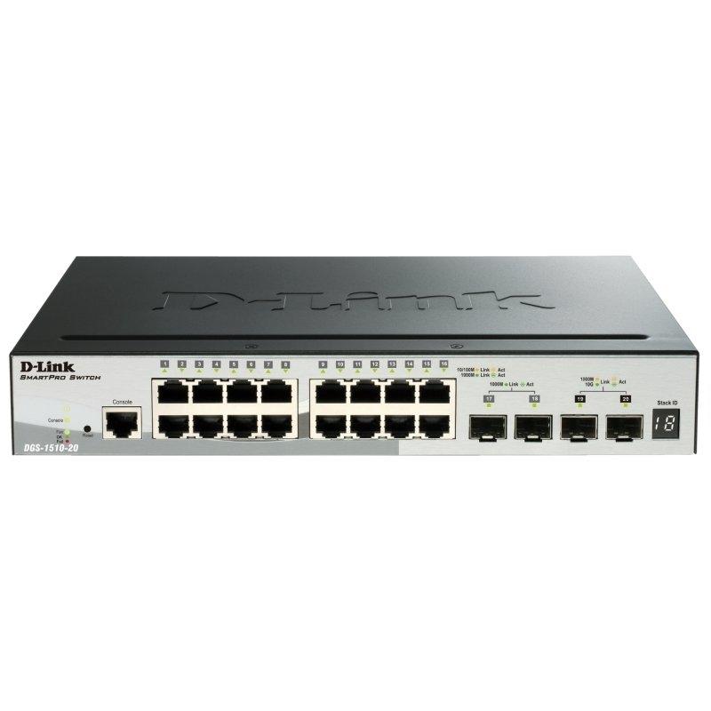 D-Link DGS-1510-20/E Switch L2 16xGb 2xSFP+ 2x10Gb D-Link DGS-1510-20/E Switch L2 16xGb 2xSFP+ 2x10Gb