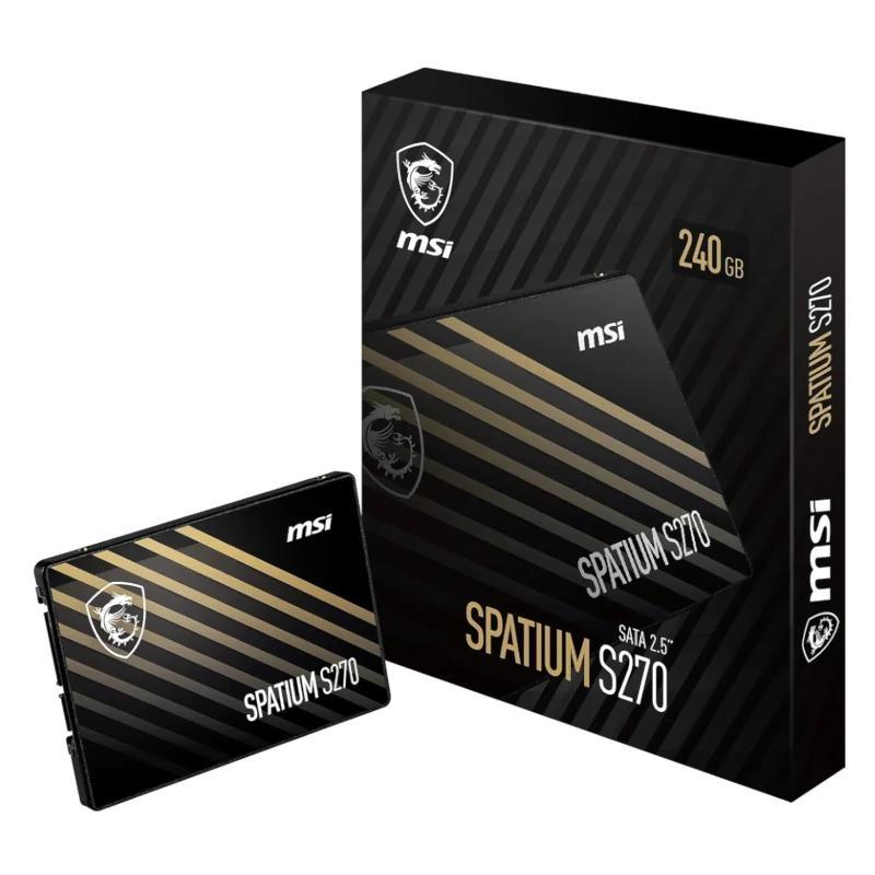 MSI SSD Spatium S270 240Gb 2.5" Sata 3 6Gbps MSI SSD Spatium S270 240Gb 2.5" Sata 3 6Gbps