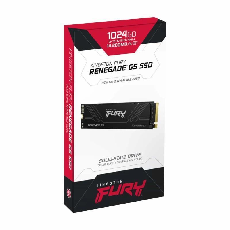 Kingston Fury Renegade G5 SSD 1TB PCIe5.0 14200M-s Kingston Fury Renegade G5 SSD 1TB PCIe5.0 14200M-s