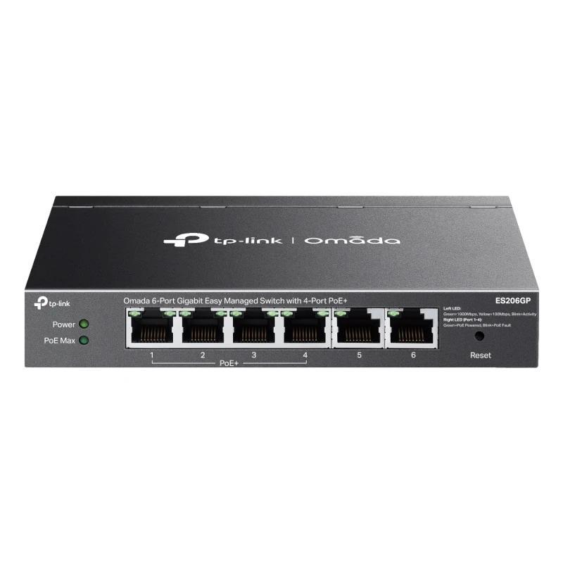 TP-Link ES206GP Switch 4xGb PoE+ 2xGb 65W Desktop TP-Link ES206GP Switch 4xGb PoE+ 2xGb 65W Desktop