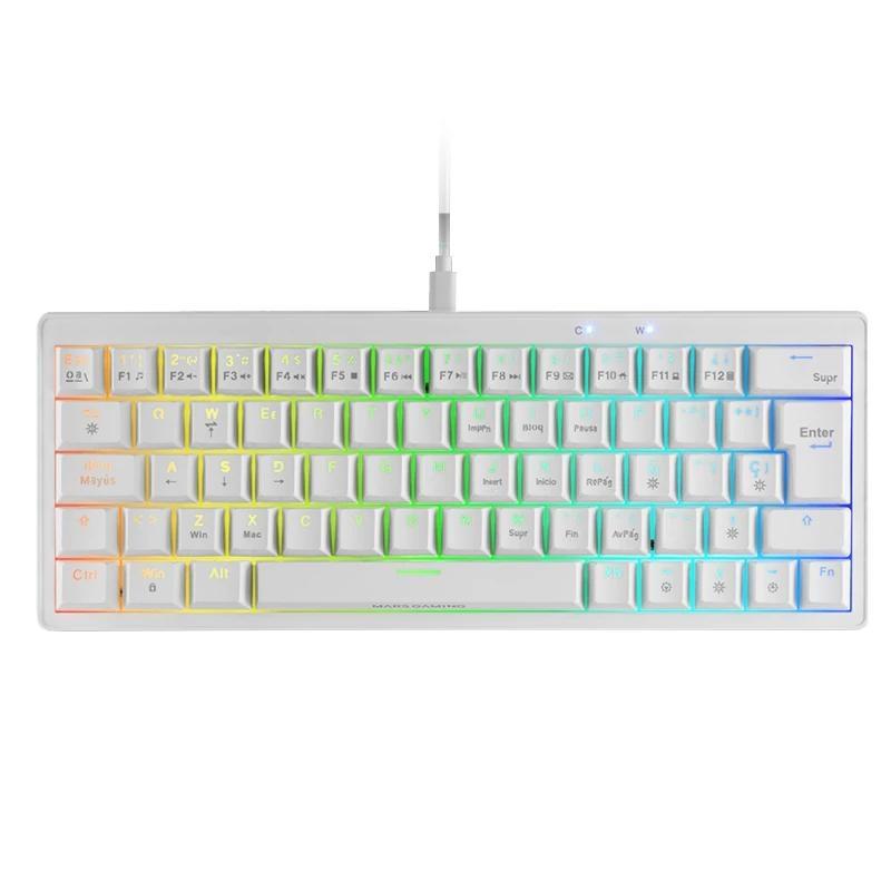 Mars Gaming Teclado MKMINIPRO Mecánico RGB Blanco Mars Gaming Teclado MKMINIPRO Mecánico RGB Blanco