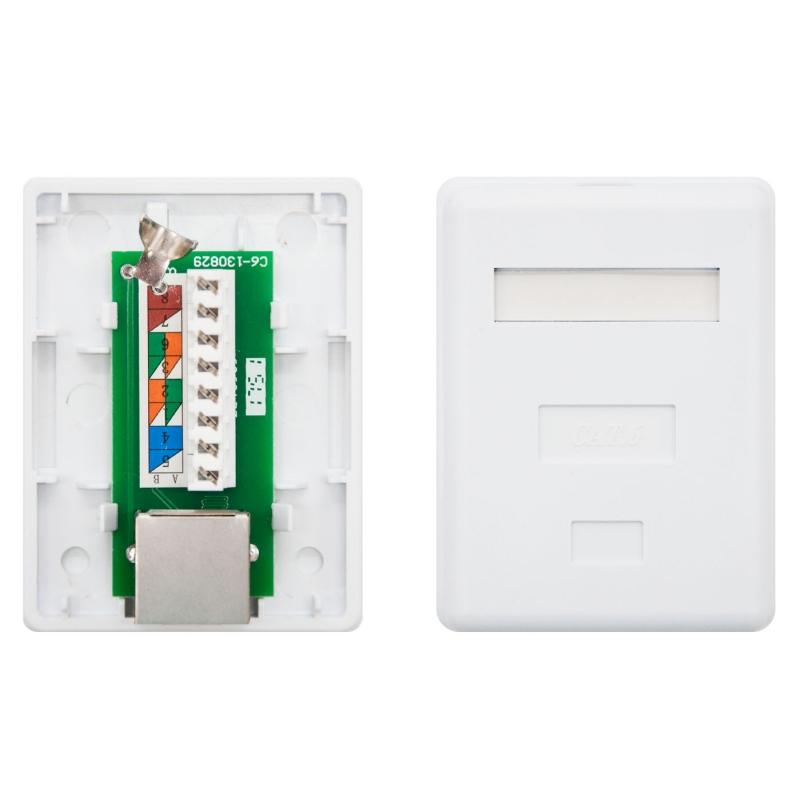 Nanocable Roseta Superficie CAT.6 FTP 1Toma Blanco Nanocable Roseta Superficie CAT.6 FTP 1Toma Blanco