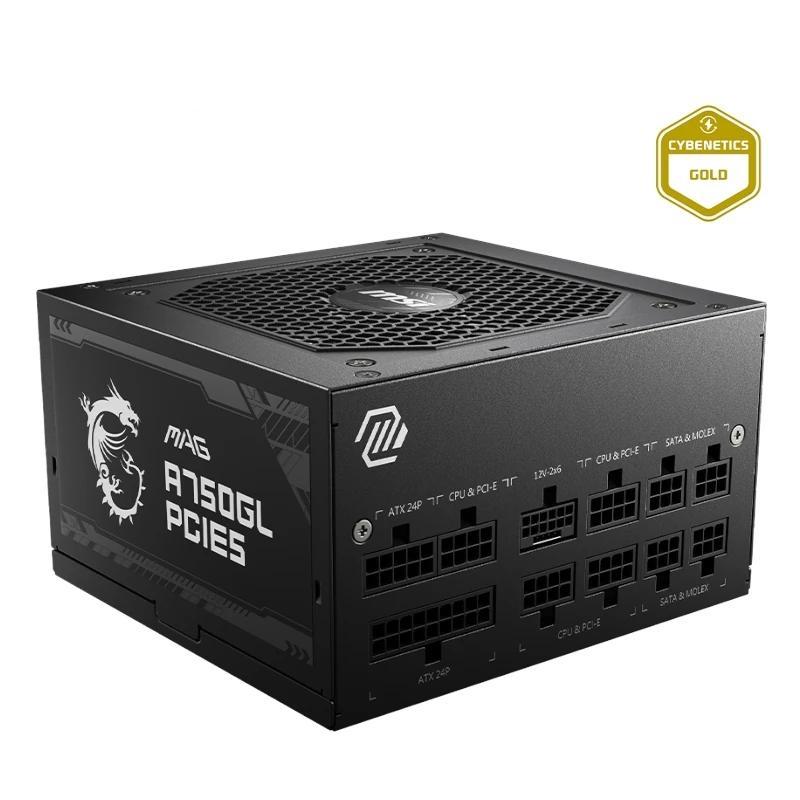 MSI Fuente Alimentación MAG A750GL PCIE5 II 750ATX MSI Fuente Alimentación MAG A750GL PCIE5 II 750ATX
