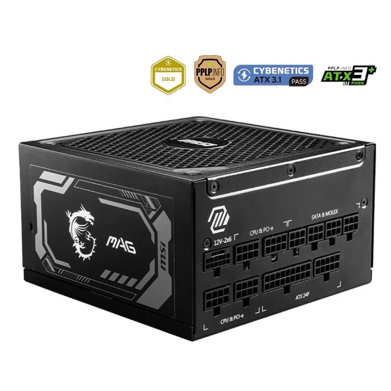 MSI Fuente Alimentación MAG A1000GL PCIE5 1000WATX MSI Fuente Alimentación MAG A1000GL PCIE5 1000WATX