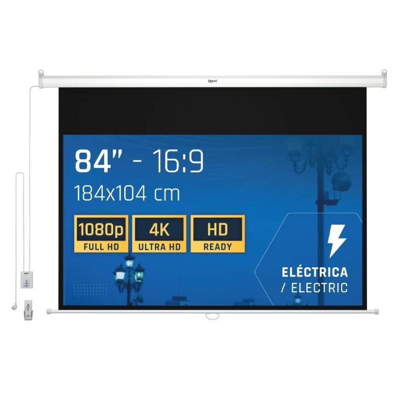 iggual Pantalla eléctrica 16:9 84" 184x104 cm iggual Pantalla eléctrica 16:9 84" 184x104 cm