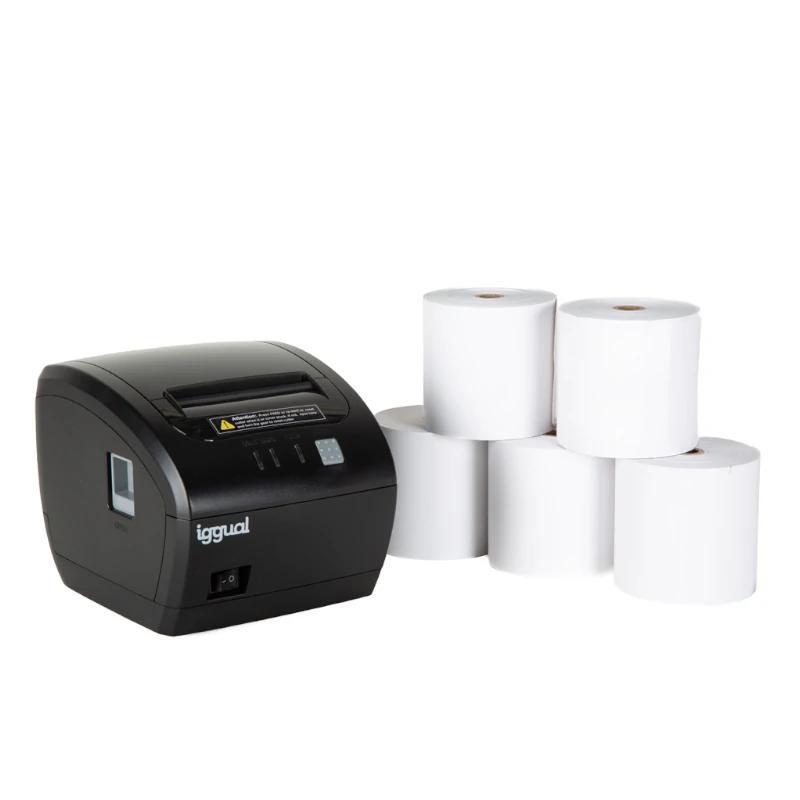 iggual Kit impresora térmica TP7001 + 5 rollos iggual Kit impresora térmica TP7001 + 5 rollos