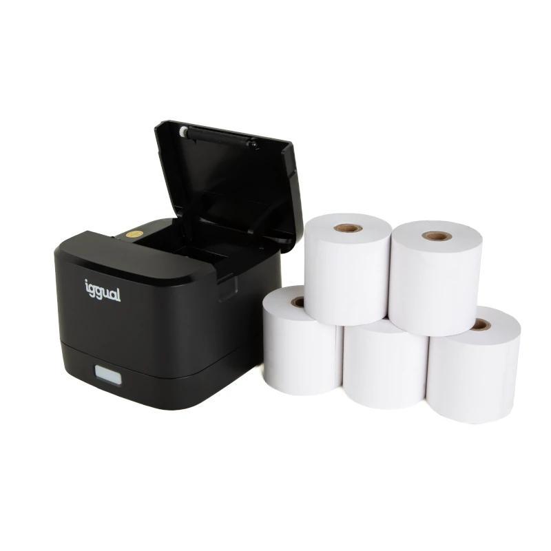 iggual Kit impresora térmica TP EASY 58 + 5 rollos iggual Kit impresora térmica TP EASY 58 + 5 rollos