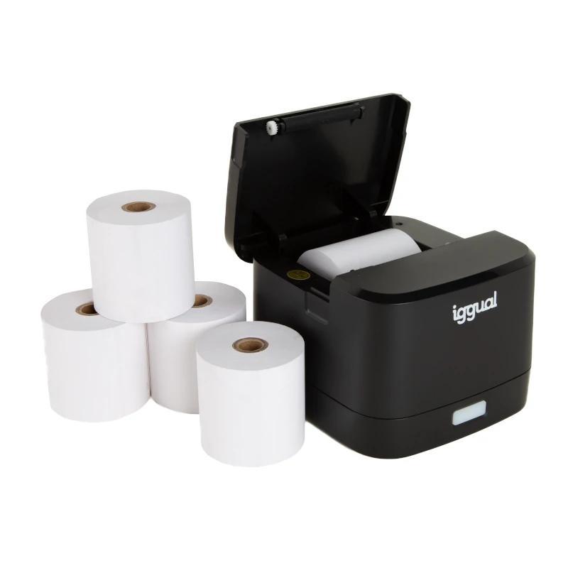 iggual Kit impresora térmica TP EASY 58 + 5 rollos iggual Kit impresora térmica TP EASY 58 + 5 rollos